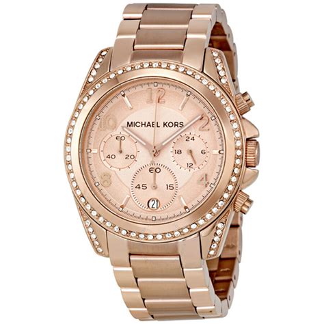 michael kors chronograph blair mk5263|Michael Kors Blair Chronograph Rose Dial Ladies Watch MK5263.